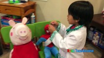 Doc McStuffins Ryan Twin Babies Check Up Gives Tummy needle Shot and farting baby