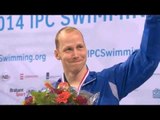 Men's 200m individual medley SM6 | Victory Ceremony | 2014 IPC Swimming European Championships