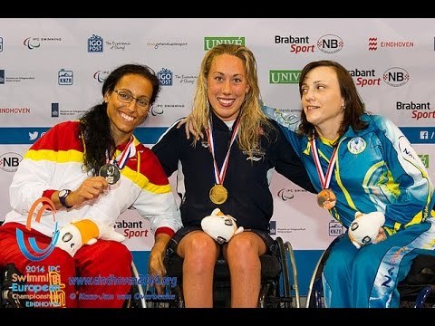 Women's 200m individual medley SM5 | Victory Ceremony | 2014 IPC Swimming European Championships