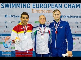 Men's 100m breaststroke SB8 | Victory Ceremony | 2014 IPC Swimming European Championships
