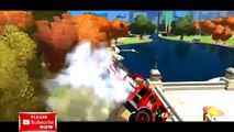DISNEY CARS Fair & FIRE TRUCKS Batman Superman Nursery Rhymes For Kids & Lightning McQueen Funny Mov