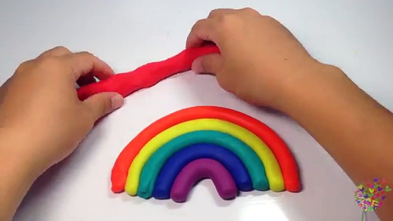 Play Doh Arco Iris Rizos Arcilla Para Modelar Animales Moldes De Diversión Y Creatividad A Los Niños A Aprender Los Colores Juegan