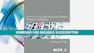 PDF [FREE] Download Introducing Survival and Event History Analysis By Melinda Mills