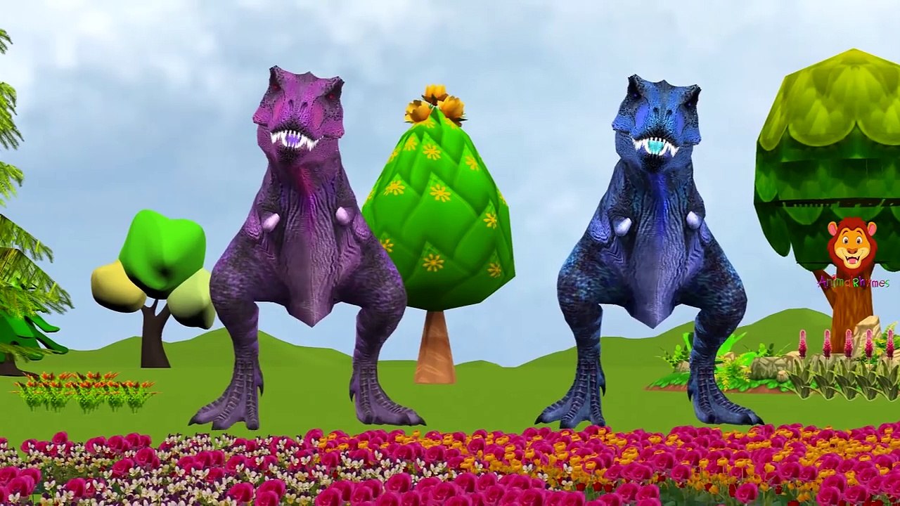 Dinosaurs Finger Family | Learn Colours With Dinosaurs | Hokey pokey And More Nursery Rhym