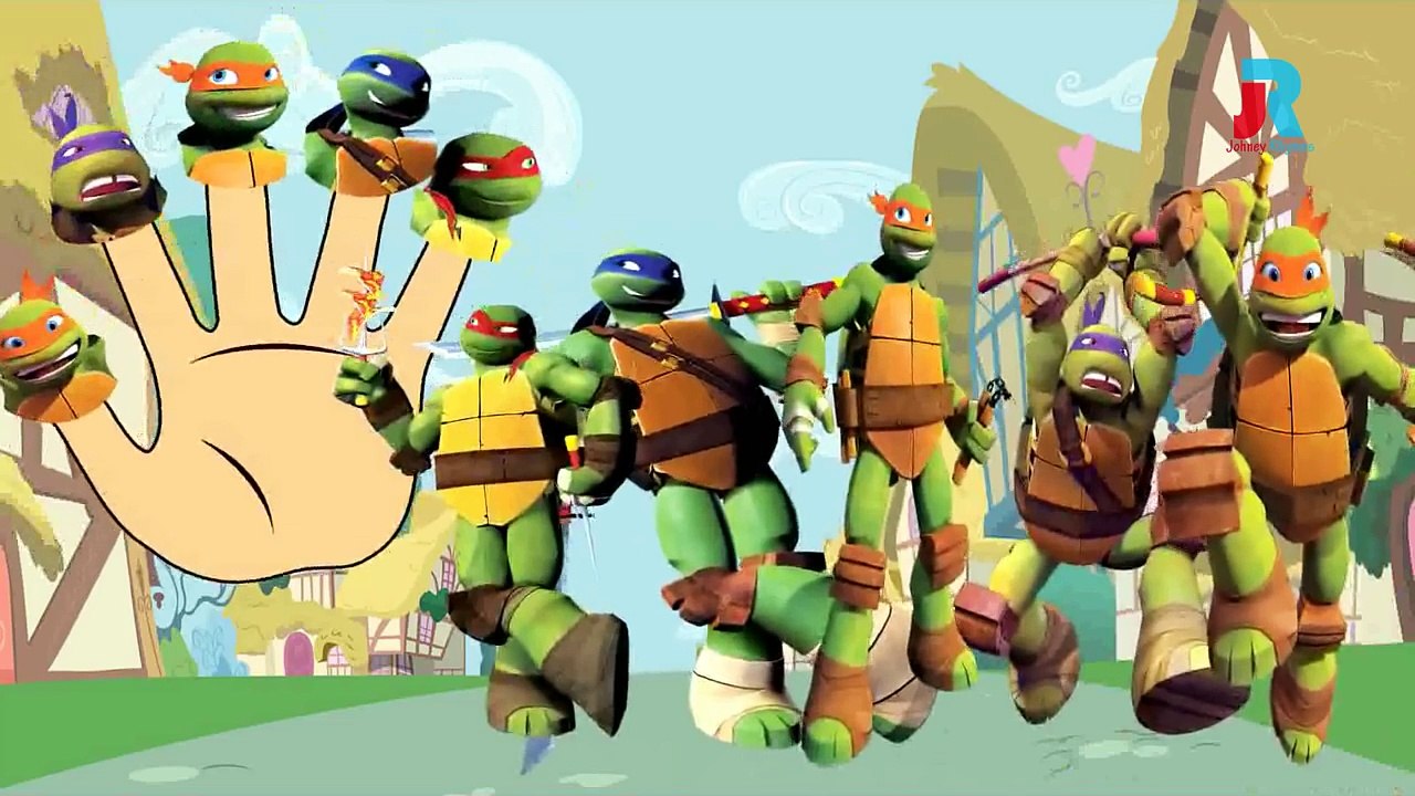 3D Ninja Turtles Cartoon Finger Family Song | Nursery Rhymes for Children | Ninja Turtles