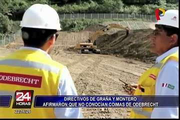 Directivos de Graña y Montero afirman no haber conocido coimas de Odebrecht