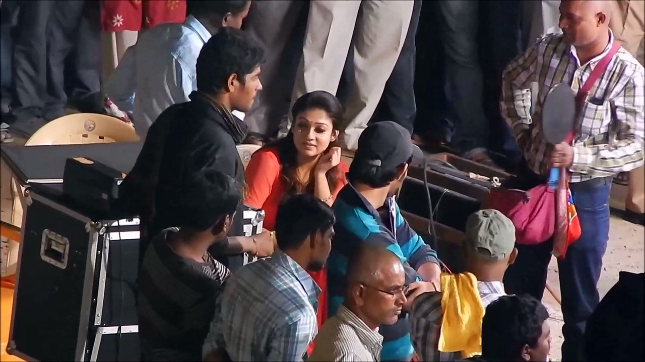 Nayanthara Smiling at Shooting Spot