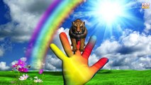 2. животные анимационный Коллекция английский Семья палец часов рифмы в Лев, тигр, гепард 3d