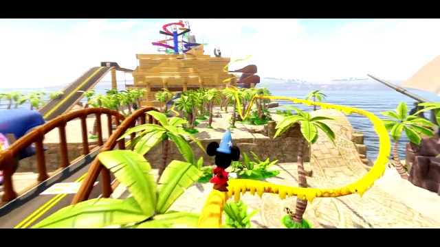 Mickey Mouse Car & Having A Good Time With Donald Duck