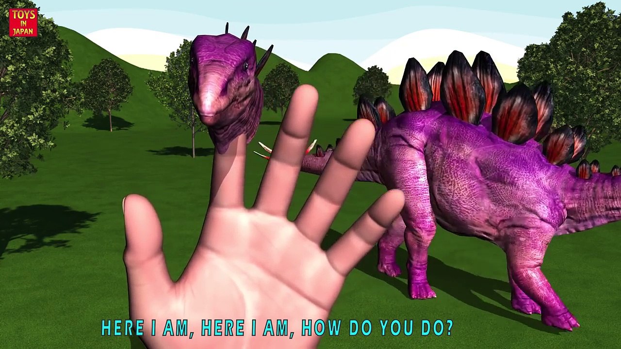 SKELETON DINOSAUR VELOCIRAPTOR WALKING Finger Family & MORE | Nursery Rhymes In 3D Animati