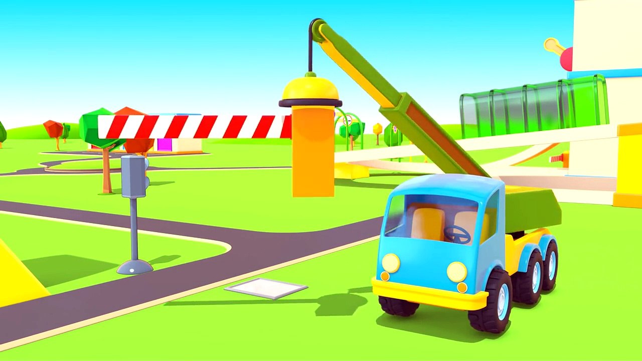 Cartoons for kids. Helper cars #5. A police car  & a fire truck . Car cartoons #KidsFirstTV.-fSn1HqAX-Wc