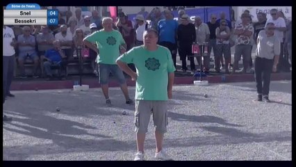International à pétanque de Ruoms : Huitième SNEL vs BESSEKRI