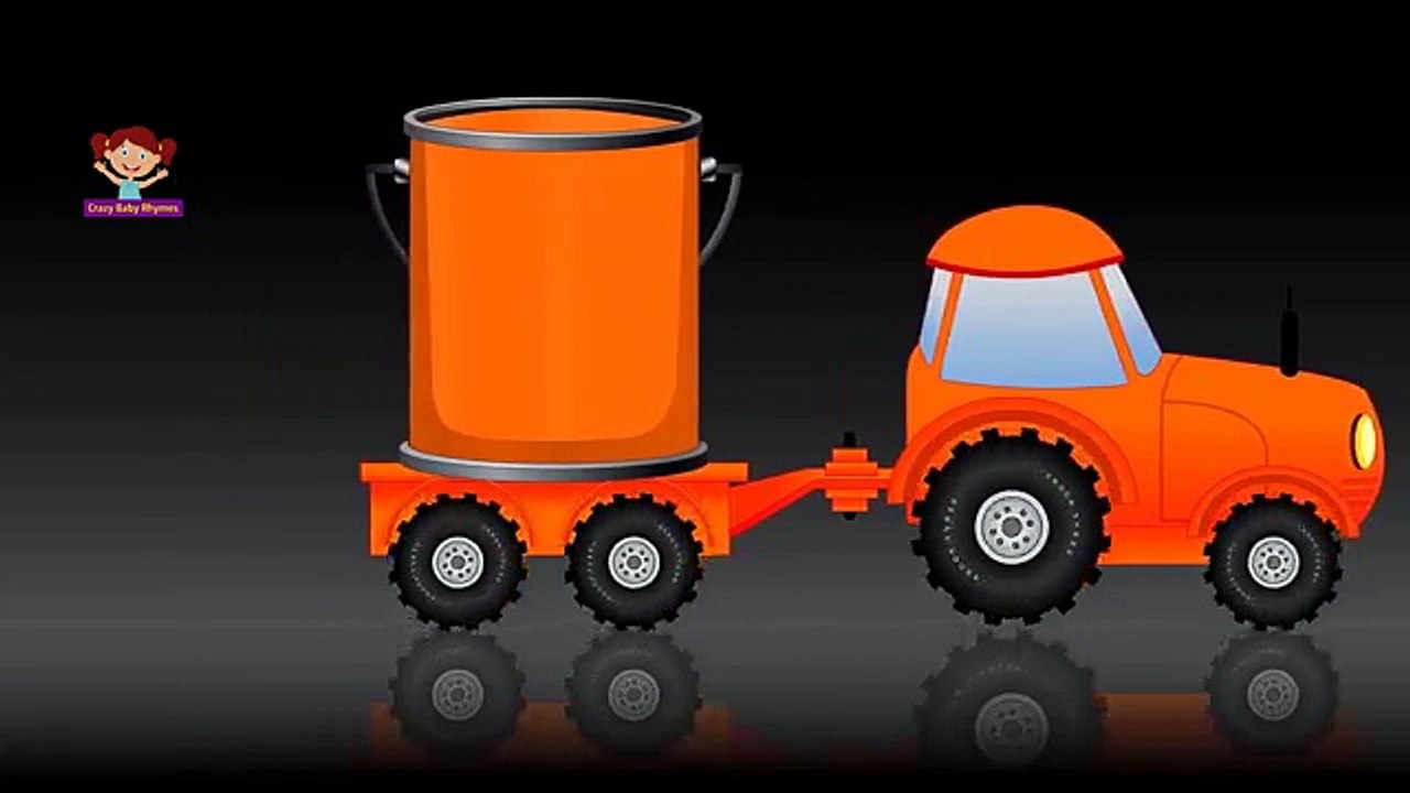 Learn Colors For Children Toddlers Kids Babies with Trucks Colors Crew | Crazy Baby Rhymes Colors