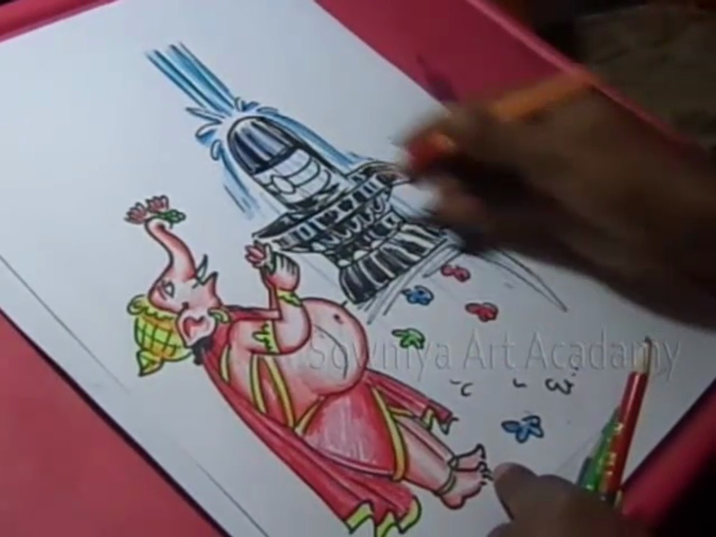 Lord Ganesha Shiva Lingam Pooja Color Drawing for kids - video Dailymotion