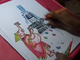 Lord Ganesha Shiva Lingam Pooja Color Drawing for kids