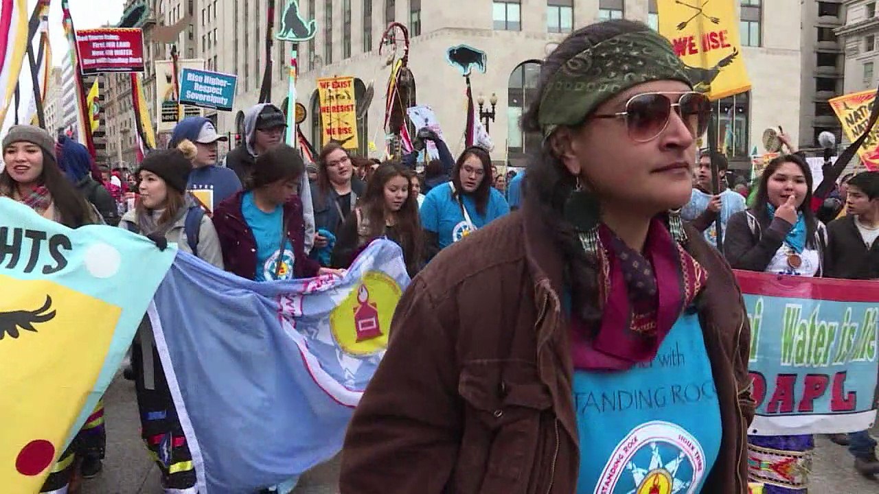 Ureinwohner protestieren gegen Trumps Pipeline-Bau