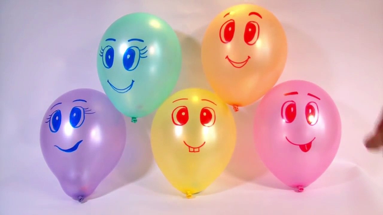 TOP Learn Colours Wet Balloons Compilation - 15 Minutes Balloon Finger Nursery Rhymes Coll