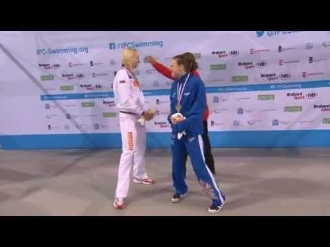 Women's 200m individual medley SM8 | Victory Ceremony | 2014 IPC Swimming European Championships