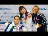 Women's 200m individual medley SM7 | Victory Ceremony | 2014 IPC Swimming European Championships