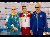 Men's 200m individual medley SM11 | Victory Ceremony | 2014 IPC Swimming European Championships
