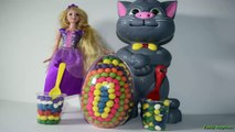 BARBIE HELLO KITTY Surprise Heart Eggs Giant Toy Play Doh Egg Juguetes de Huevo Sorpresa