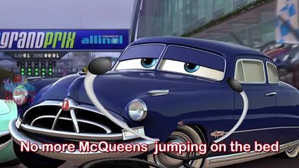 Five Little CARS Jumping on The Bed Nursery Rhyme for children and Kids