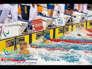 Men's 50m freestyle S11 | Heats | 2014 IPC Swimming European Championships Eindhoven