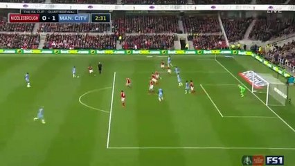 0-1 David Silva Incredilbe Goal HD - Middlesbrough vs Manchester City - FA Cup - 11/03/2017