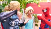 Thor loses his legs & becomes a horse ! w/ Frozen Elsa, Spiderman, Joker & Candy