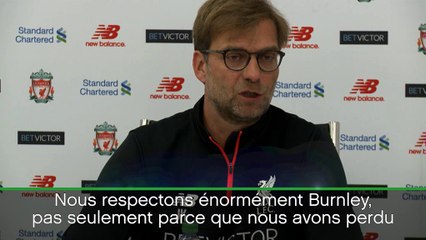 28e j. - Klopp: "Nous respectons énormément Burnley"