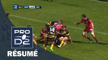 PRO D2 - Résumé Mont de Marsan-Béziers 15-9 - J24 - Saison 2016/2017