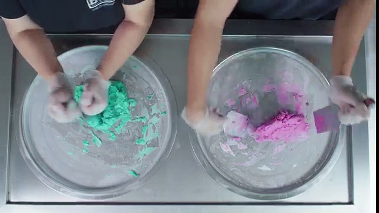 Making Ice Cream Rolls - Tingles