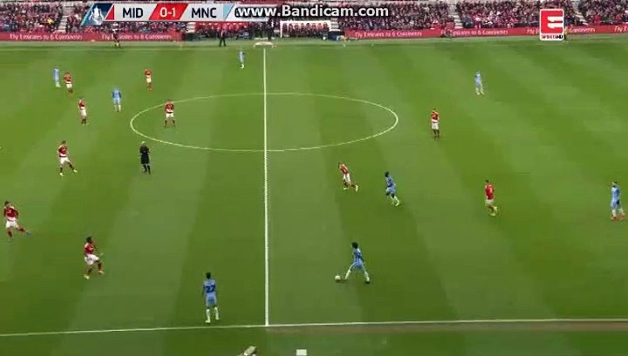 Sergio Aguero Fantastic Goal Middlesbrough 0-2 Manchester City 11.03.2017