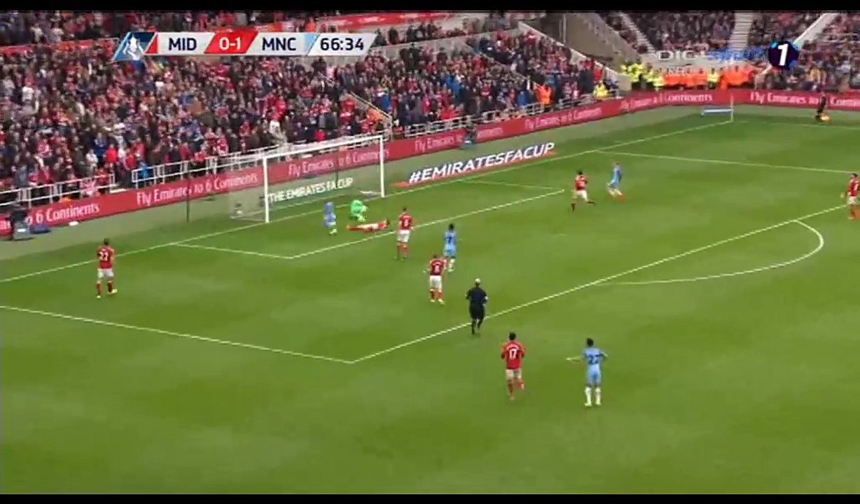 Sergio Aguero Goal HD - Middlesbrough 0-2 Manchester City - 11.03.2017