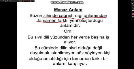 Kpss  - Türkçe (Sözcükte Anlam Özellikleri - 1)