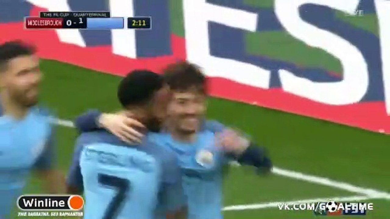 All Goals & Highlights - Middlesbrough 0-2 Manchester City 11.03.2017 HD