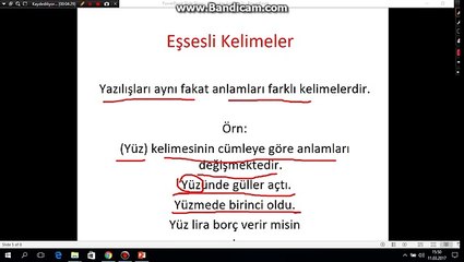 KPSS - Türkçe (Sözcükte Anlam Özellikleri-2) (Sözcükler Arasındaki Anlam İlişkileri)