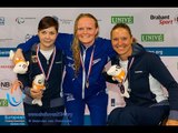Women's 50m freestyle S7 | Victory Ceremony | 2014 IPC Swimming European Championships Eindhoven