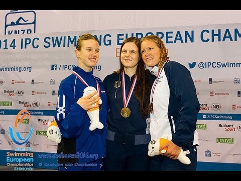 Women's 200m individual medley SM11 | Victory Ceremony | 2014 IPC Swimming European Championships