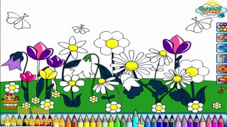 И бабочка облако раскраска цвета Цветок Сад Узнайте страницы Весна Кому Это с
