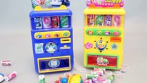 Pororo Robocar Poli Drinks Vending Machines Learn Colors Numbers Play Doh Surprise Eggs To