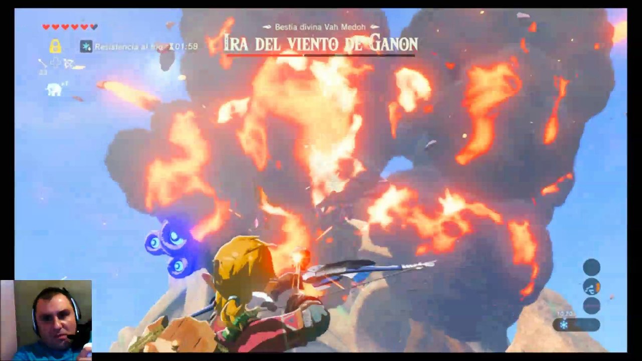Zelda Breath of the Wild, Gameplay 21, Bestia divina Vah Medoh enemigo final- Ira del viento de Ganon-