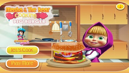 Masha and The Bear - Masha Cooking Burger - Masha and The Bear Full Game Episodes