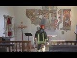 Colle di Altino (MC) - Terremoto, recupero beni in Chiesa del Rosario (11.03.17)