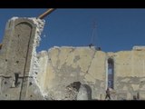 Amatrice (RI) - Terremoto, messa in sicurezza chiesa San Francesco (11.03.17)