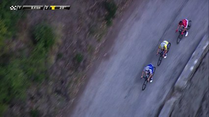 Alaphilippe lâché / dropped - Étape 7 (Nice / Col de la Couillole) - Paris-Nice 2017