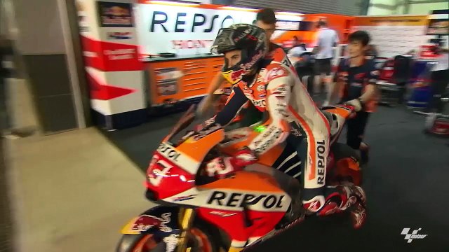 Repsol Honda's Dani Pedrosa and Marc Marquez at Qatar Pre-Season Test of 2017