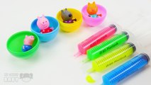 Peppa Pig Jelly Clay Slime Surprise Toys w/ Syringe Bath Time