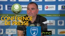 Conférence de presse Chamois Niortais - Valenciennes FC (2-1) : Denis RENAUD (CNFC) - Faruk HADZIBEGIC (VAFC) - 2016/2017