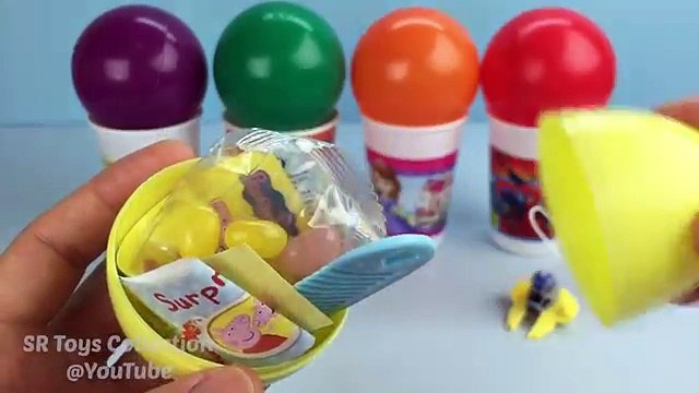 Balls Surprise Cups Spider Man Disney Frozen Minnie Mouse Peppa Pig Minions Star Wars Surprise Eggs